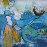 Aquarell, Stifte auf Papier