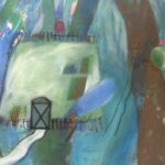 Zauberhaft anmutender Garten mit Haus, Baum, Früchten