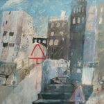 Acrylmalerei auf Papier, 70x100 cm, 1995