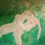 Mischtechnik auf Leinwand, 95x140 cm, 1990