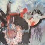 Acryl, Kreide auf Leinwand, Holzrahmen, 80x100 cm, 1994