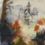 Aquarell auf Papier, 42x29,5 cm