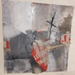 Mischtechnik, Collage auf Papier,