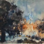 Aquarell auf Papier, 39x52 cm, 1987