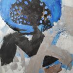 Mischtechnik auf Leinwand, 90x70, 1994