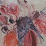 Aquarell auf Papier,